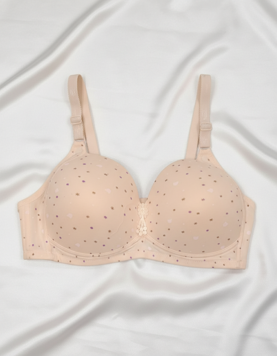 Comfort First: Pink Polka Dot Everyday Bra