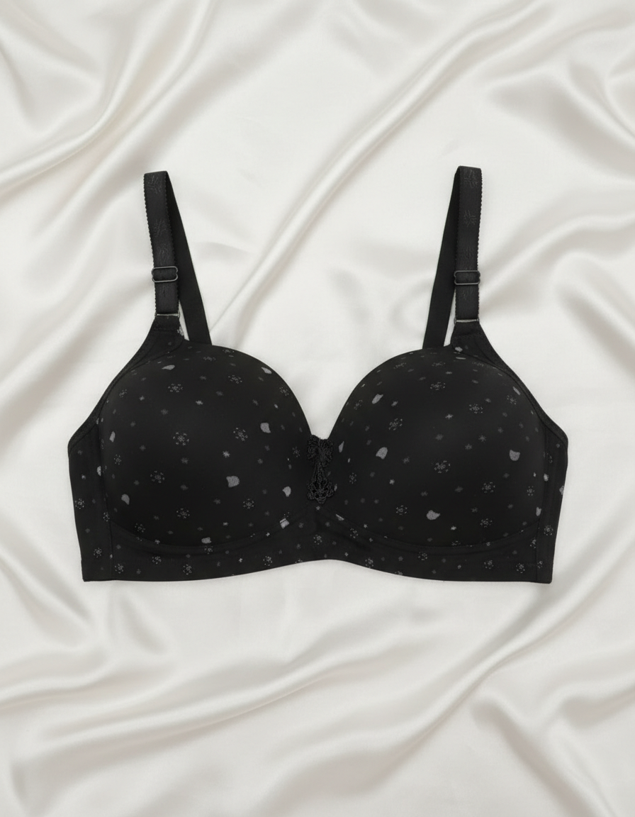 Comfort First: Pink Polka Dot Everyday Bra