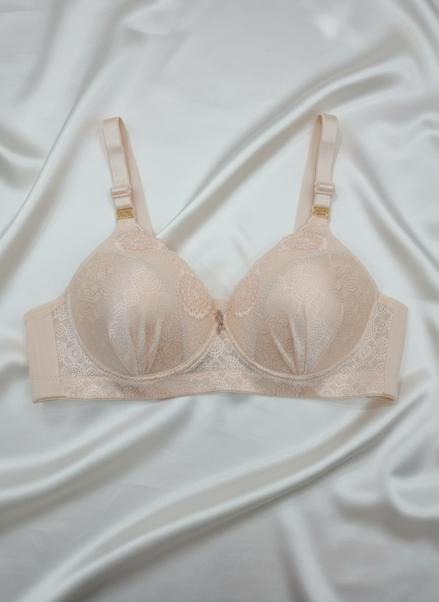 Women's Lace Underwire Bra Set - Full Coverage Push Up Bra