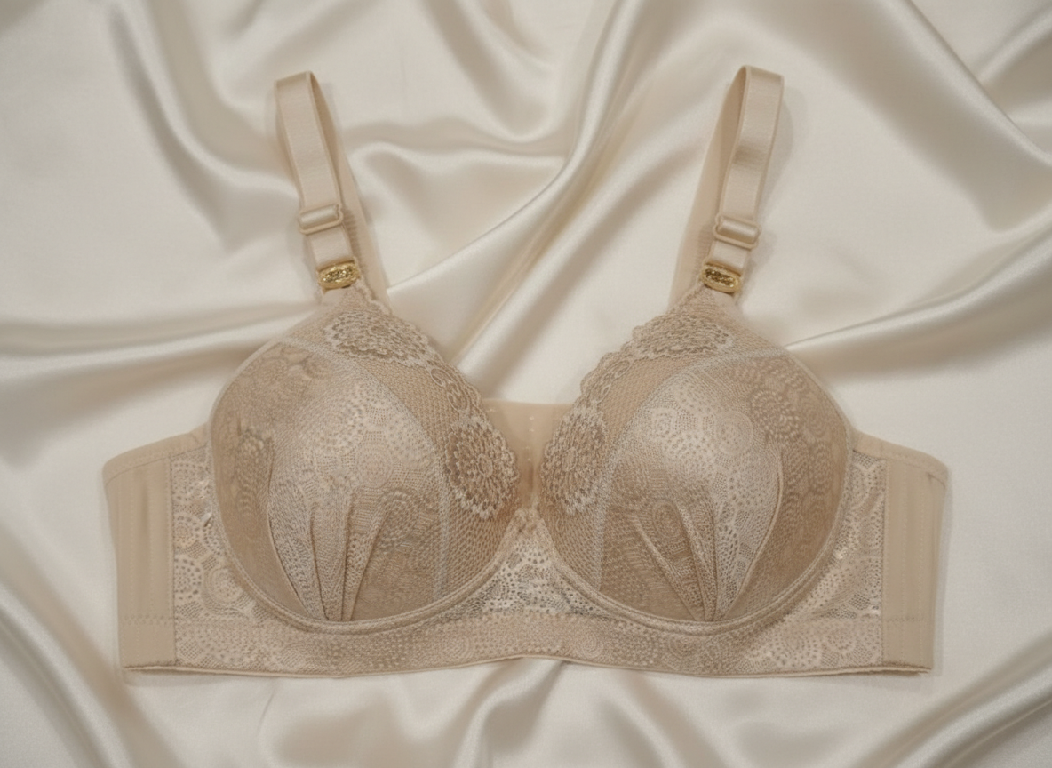 Women's Lace Underwire Bra Set - Full Coverage Push Up Bra