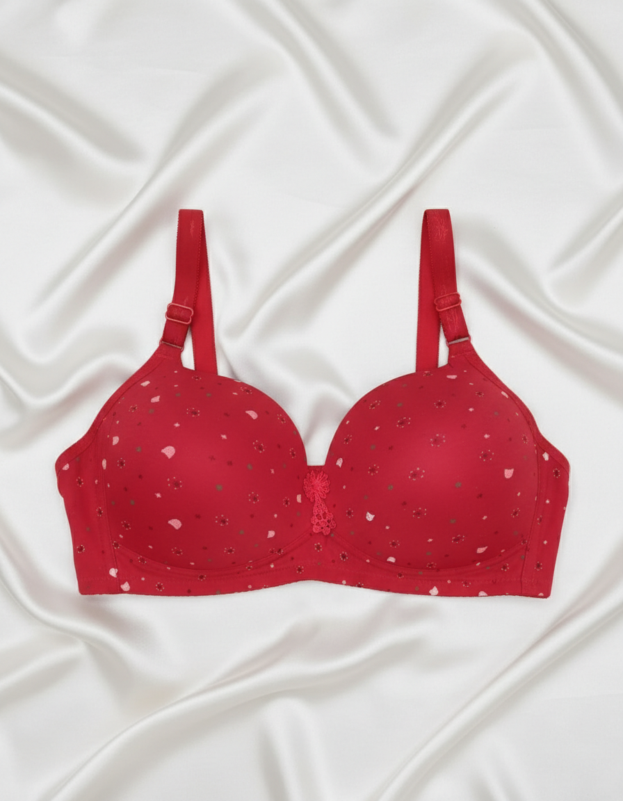 Comfort First: Pink Polka Dot Everyday Bra