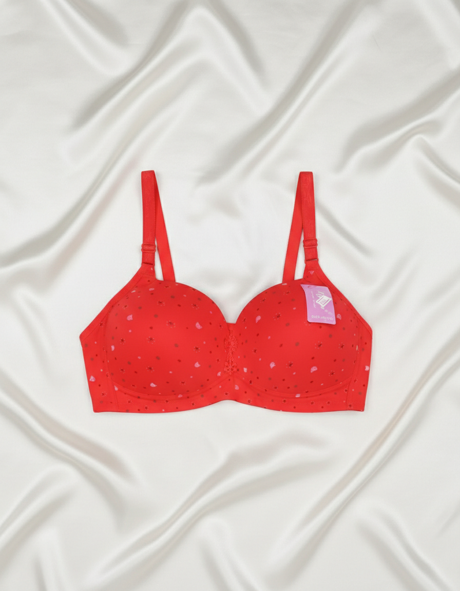 Comfort First: Pink Polka Dot Everyday Bra